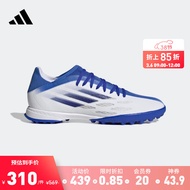 adidas阿迪达斯官方X SPEEDFLOW.3 TF男女硬人造草坪足球鞋GW7509 白色/蓝色 43(265mm)