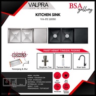 Kitchen Sink Stainless Valpra Vhe 12050 + Rak /Bak Cuci Piring Best