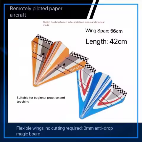 Model airplane fixed wing paper 56cm electric remote control mini 55 triangle wing PP drop resistant