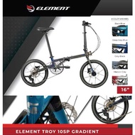 [✅Promo] Element Troy 10 Speed Gradient Sepeda Lipat 16 Inch Dewasa