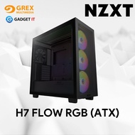 NZXT H7 FLOW RGB 2023 | PREMIUM MID-TOWER | HIGH AIRFLOW ATX PC CASE (BLACK) | GADGET IT