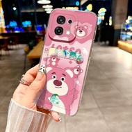 Konsmart đáng yêu gấu hồng Ví đựng thẻ Ốp điện thoại cho OPPO A6 Pro 5G / A6 Pro 4G nhựa TPU mềm Ốp