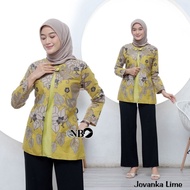 Blouse  Wanita Lengan Panjang-Blouse Batik Modern-Seragam Kantor Batik