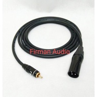 Audio Cable 50cm-5mtr Jack Canon XLR Male to RCA Nakamichi Male-BLACK