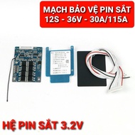 achun.vn - MẠCH BẢO VỆ PIN SẮT 12S - 36V XẢ 30A - CÂN BẰNG 35MA CHO PIN HỆ SẮT 3.2V