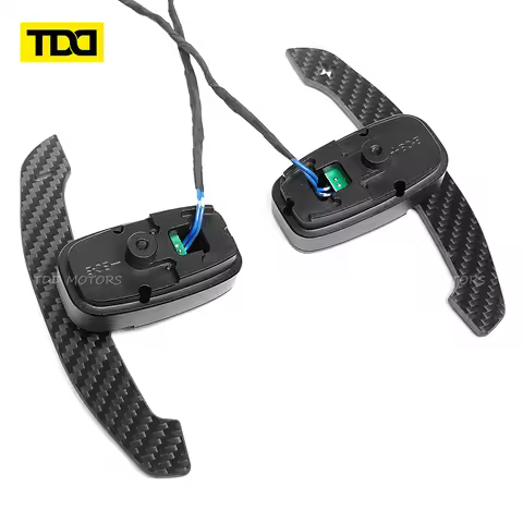 TDD Motors Real Carbon Fiber Magnetic Paddle Shifters For Mercedes-Benz AMG C300 G63 CLA GT S 2010+ 