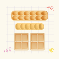 Moyuum ซิลิโคนใส่อาหารรูปไข่ Double - Sealed Silicone Multi Cube