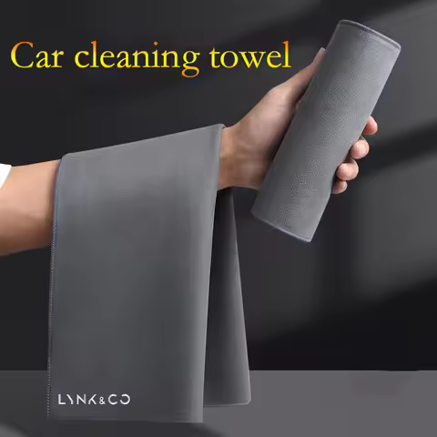 Car cleaning microfiber towel suede coral fleece dry cloth for LYNK & CO 01 900 02 03 PHEV 05 06 07 