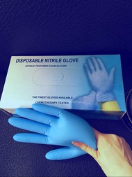 Lines go blue disposable Nitrile glove gloves nitrile powder-free surgical gloves