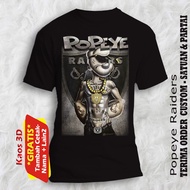 Popey Raiders T-shirt in children's and adult sizes