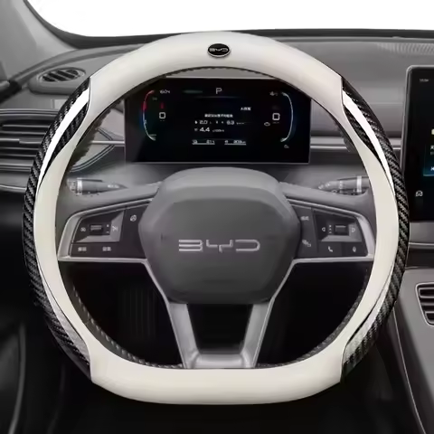 Genuine Leather Car Steering Wheel Cover for BYD Ato 3 Fa Feng Tang F3 E6 Yuan Song plus EV F0 Qin H