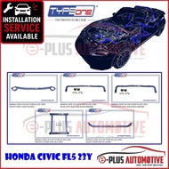 [With Installation] Type One Stable Performance Strut Racing Bar Compatible with Honda Civic FL5 202