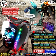 PC Gaming i9 Fullset - LCD 27 Curved - Ram 32 GB - VGA Card 10GB -SSD NVME SIAP GAMING