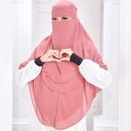 SET KHIMAR NIQAB PURDAH AISYAH FATIMAH