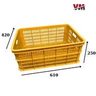 Van Minh Plastic open wave 25cm high Dimensions: 61x42x25cm Primary Plastic Storage Box Storage Box 