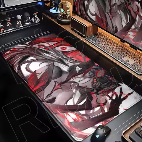 HD Printing E-sport Gamer Extended Desktop Carpets XXL New Cute Genshin Impact Ronova Anime Girl Mou