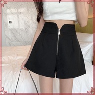 (JANUARY BRAND) SMLXL2XL Women's High Waist Short pants女装高腰短裤罗马弹力面料后腰伸缩裤头-JN5712