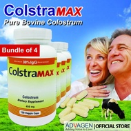 [Bundle of 4] Colstramax 450mg capsule 120s - Pure bovine colostrum 30% IgG (Halal)
