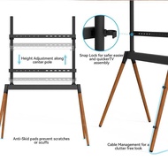 TV Floor Stand Solid Wood Art Non Punching TV Stand (55-86 inch )