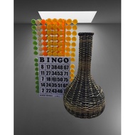 bingo complete sets 50s / NITO shaker/bingo chips plastic/bingo card BLACK BIG size 4 1/2 x 6inches