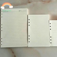 文具笔记本 stationery set for student note book cute Office White Line Diary Planner A5 A6 B5 Paper Inner Core Vintage Retro Binder Inside Page Loose Leaf Inner Page Notebook Refill Paper Refill