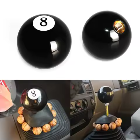 Black 8 Ball Gear Knob For Universal Car Short Shifter Knob BLACK 8 Ball FOR MOST HONDA ​FOR MOST TO
