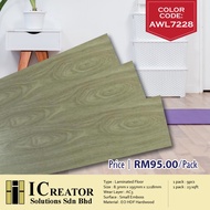 9 pcs / 23 sqft Laminated Floor Board (Color Code: AWL7228)