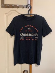 quiksilver T恤，男S號背面素面