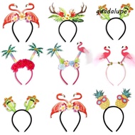 GUADALUPE Hawaiian Party Headband, Pineapple Coconut Tree Party Props Hairband, Funny Flamingo Hairb