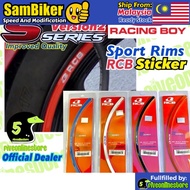 Racing Boy S Series V2 Sport Rim Sticker Reflective for rims 14 to 18 inch RCB Y15ZR LC135 RS150 Wave Dash Enkei SP522
