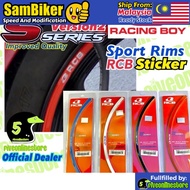Racing Boy S Series V2 Sport Rim Sticker Reflective for rims 14 to 18 inch RCB Y15ZR LC135 RS150 Wav