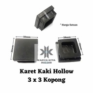 Karet Kaki Meja Kursi Rak Besi Hollow 3x3 Kopong Hollo Termurah