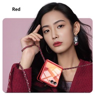 Transprent Bracket Case For Samsung Galaxy Z Flip 7 Flip7 FLIP7 5G Electroplated Spring Hinge Protec