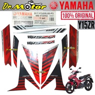 【Barang tempat】100% ORIGINAL YAMAHA Y15ZR V1 Y15 STRIPE BODY STICKER GRAPHIC COMPLETE SET MERAH ROBO