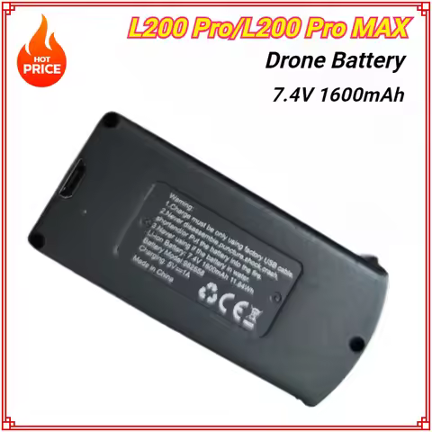 L200 Pro/L200 Pro MAX 7.4V 1600mAh Battery for LYZRC Drone L200 Pró Max Bateria Wholesale Bateria Dr
