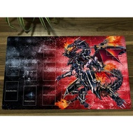 YuGiOh OCG TCG Red-eyes Darkness Dragon Playmat TCG CCG Mat Mouse Pad Table Mat Trading Card Game Mat With Zones