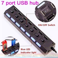 USB Hub 7 Port USB High Speed Transfer Terminal Adapter Switch Hub