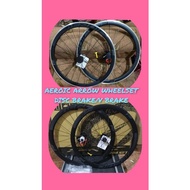 Aeroic ARROW Rimset 24h || 700c road bike wheelset disc brake/Rim brake