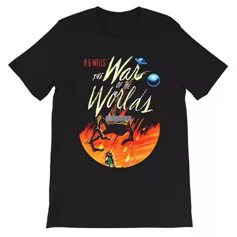 War of The Worlds Hg Wells Sci Fi Vintage Retro Film Funny Gift for Men Women Girls Unisex T-Shirt S