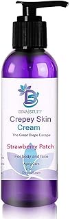 Diva Stuff Crepey Skin Cream Strawberry Patch, For Face & Body, Increases Collagen And Reduces Wrink