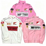 F1 Racing Jersey White French Ferrari Jacket F1 Embroidered Motorcycle Motorcycle Cycling Jersey Eur