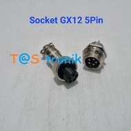 GX12 5Pin Male Female Aviation Connector Gx-12 5 Pin Sensor Socket
