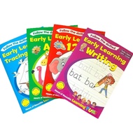 Early Childhood Education Workbook English word, letter, and number tracing book Erasable and reusab
