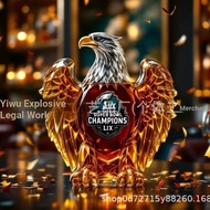 Whiskey Eagle Wine bottle Eagle whiskey bottle Glass Material whiskey bottle