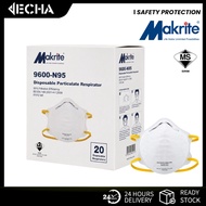 MAKRITE N95 MASK 9600 N95 DISPOSABLE PARTICULATE RESPIRATOR DUST MASK (SIRIM)