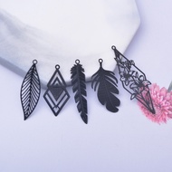 【CC】✾  12pcs Feather Jewelry Charms  Making Earring Findings