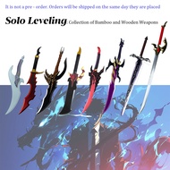 Solo Leveling Bamboo & Wooden Weapon Collection | Anime Cosplay Sword