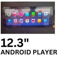 CAR ANDROID PLAYER 12.3" Inch 2+64gb android player + UNIVERSAL 9" / 10" TO 12.3" CASING (CLIP)
