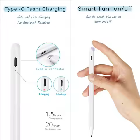 【lucky】 2X for Apple Pencil 2 Contact Pen Stylus for IPad Pro 11 12.9 9.7 Air 3 Mini 5 Active Pencil