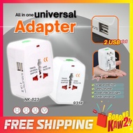 International Adapter UK Converter 2 USB All in one Travel Adapter Universal Adapter Charger Adapter NK-823 &amp; 931